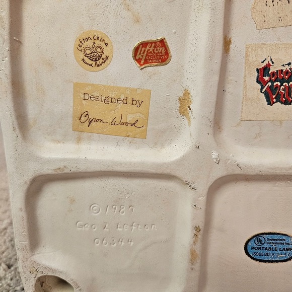 Vintage Lefton Colonial Village Police Station 06344 – 1987 Lighted Building – - Picture 10 of 16